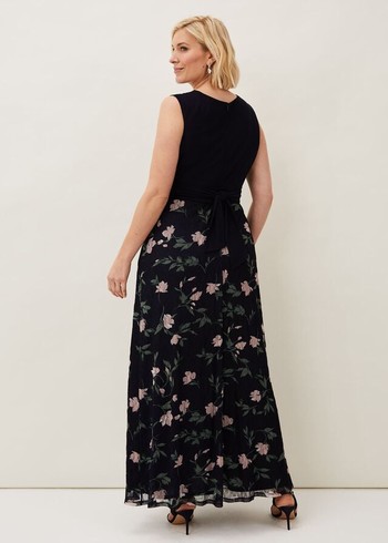 Phase Eight Leigh-Ann Floral Dress Navy/Multicolor USA | 0749613-GE